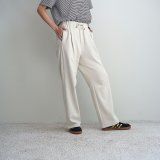 【women's】 STILL BY HAND WM - Pima cotton sweat pants / Ink Black