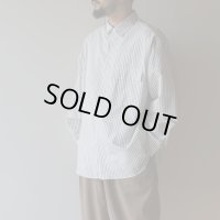 ●20%OFF●[size50のみ] STILL BY HAND - Oversized shirt / White Stripe
