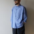 [size46のみ] STILL BY HAND - Oversized shirt / Blue Stripe