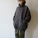[size46のみ]STILL BY HAND - Stand collar half coat / Charcoal