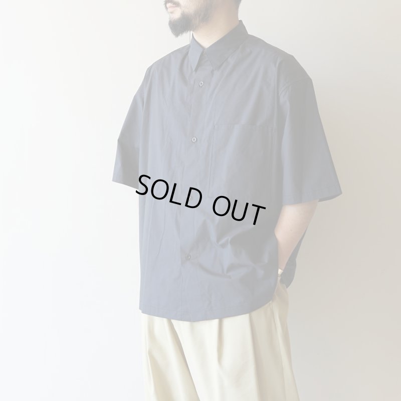 STILL BY HAND - Silk mixed shirt [SH01251] / Charcoal
