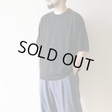 STILL BY HAND - Half sleeve knit t-shirt [KN02251] / Black