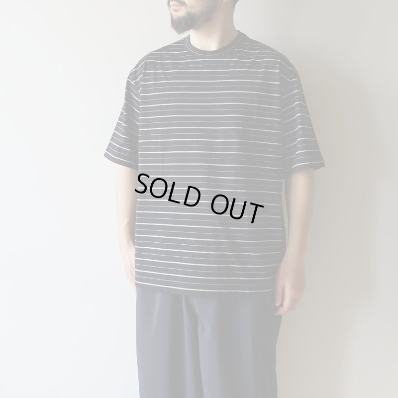 STILL BY HAND - Striped t-shirt [CS02351] / Black×White