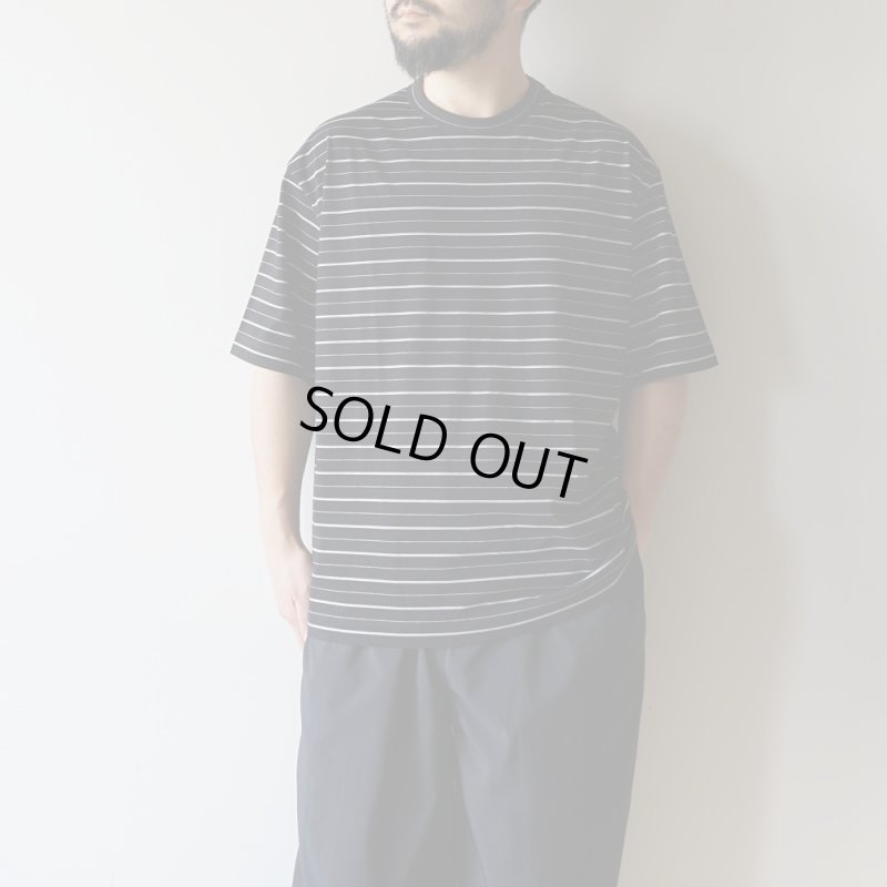 STILL BY HAND - Striped t-shirt [CS02351] / Black×White