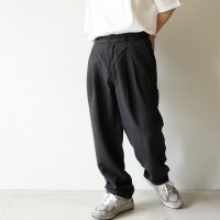 STILL BY HAND - 2tuck Linen pants / Black