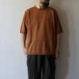 STILL BY HAND - Knitted t-shirt [KN01252] / Brick