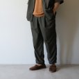 STILL BY HAND - Nylon easy pants [PT04252] / Dark Olive