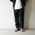 STILL BY HAND - Nylon easy pants [PT04252] / Ink Black