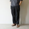 STILL BY HAND - Nylon easy pants [PT04252] / Ink Black
