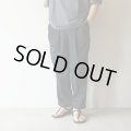 [size44のみ] STILL BY HAND - Nylon easy pants / Ink Black