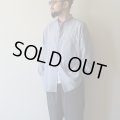 STILL BY HAND - Striped narrow collar shirt / Navy