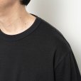 STILL BY HAND - Nepped crewneck t-shirt [CS07252] / Ink Black