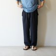 STILL BY HAND - Draped training pants [PT03252] / Dark Navy