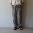 STILL BY HAND - Draped training pants [PT03252] / Greige