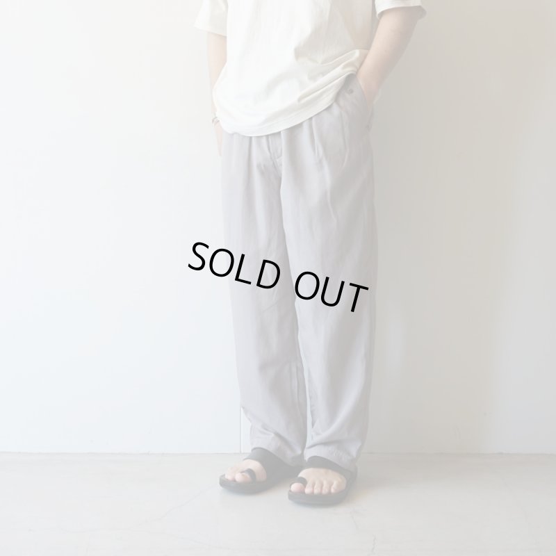 STILL BY HAND - Draped training pants [PT03252] / Greige