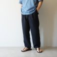 STILL BY HAND - Draped training pants [PT03252] / Dark Navy