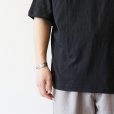 STILL BY HAND - Nepped crewneck t-shirt [CS07252] / Ink Black
