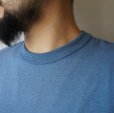 STILL BY HAND - Nepped crewneck t-shirt [CS07252] / Smoke blue