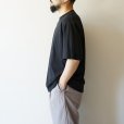 STILL BY HAND - Nepped crewneck t-shirt [CS07252] / Ink Black