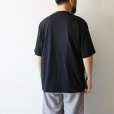 STILL BY HAND - Nepped crewneck t-shirt [CS07252] / Ink Black