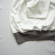 [women's] ironari - Can tee [I-25502B] / White×Light Gray