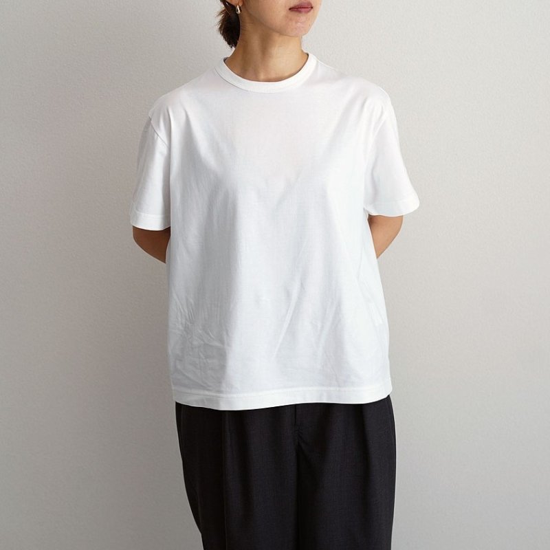 【women's】 STILL BY HAND WM - Crewneck T-shirt [CS01251WM] / White
