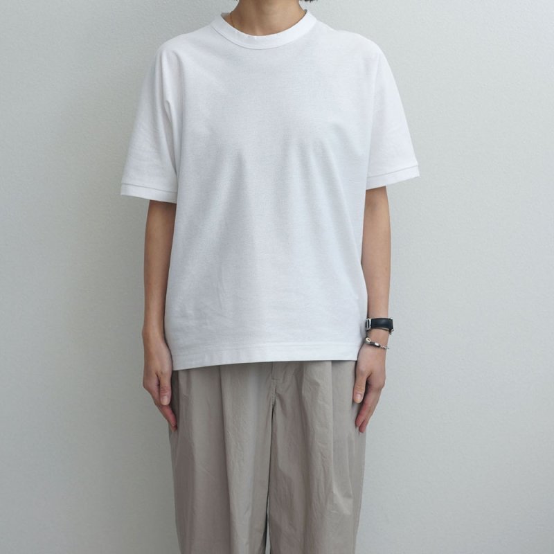 【women's】 STILL BY HAND WM - Dry touch Crewneck T-shirt [CS01252WM] / Off White