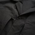 【women's】 STILL BY HAND WM - Cotton/Nylon open collar shirt [SH01252WM] / Black