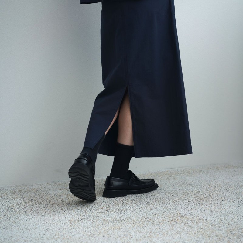 【women's】 STILL BY HAND WM - Cotton/Nylon easy skirt [SK01252WM] / Navy