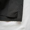【women's】 STILL BY HAND WM - Cotton/Nylon open collar shirt [SH01252WM] / Black