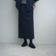【women's】 STILL BY HAND WM - Cotton/Nylon easy skirt [SK01252WM] / Navy