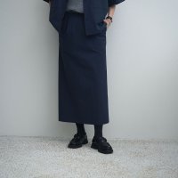 【women's】 STILL BY HAND WM - Cotton/Nylon easy skirt / Navy