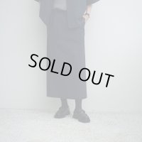 【women's】 STILL BY HAND WM - Cotton/Nylon easy skirt / Navy