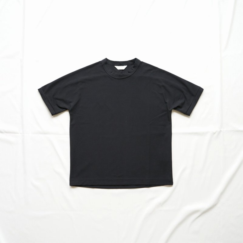 【women's】 STILL BY HAND WM - Dry touch Crewneck T-shirt [CS01252WM] / Black Navy