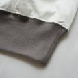 [women's] ironari - Can tee [I-25502B] / White×Light Gray