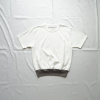 【women's】 ironari - Can tee / White×Light Gray