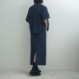 【women's】 STILL BY HAND WM - Cotton/Nylon easy skirt [SK01252WM] / Navy