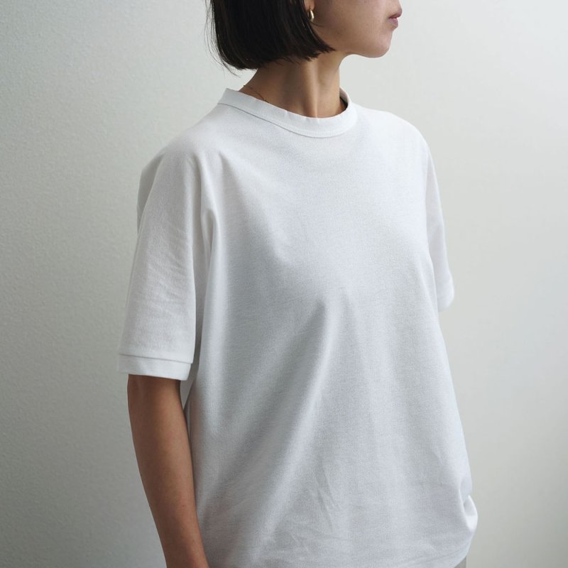 【women's】 STILL BY HAND WM - Dry touch Crewneck T-shirt [CS01252WM] / Off White