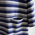 EEL Products - Yururi tee 1/2 border [E-25524] / Blue Border