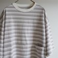 EEL Products - Yururi tee 1/2 border [E-25524] / L.Gray Border