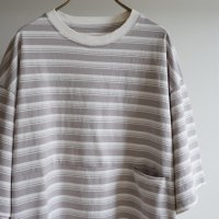 EEL Products - Yururi tee 1/2 border / L.Gray Border