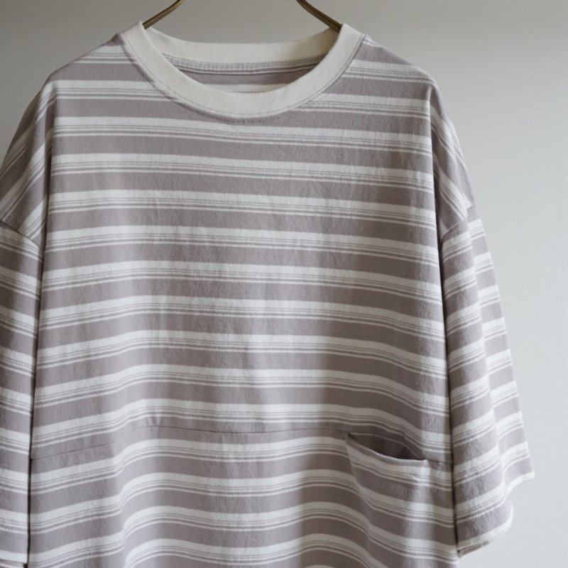 EEL Products - Yururi tee 1/2 border [E-25524] / L.Gray Border