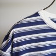 EEL Products - Yururi tee 1/2 border [E-25524] / Blue Border