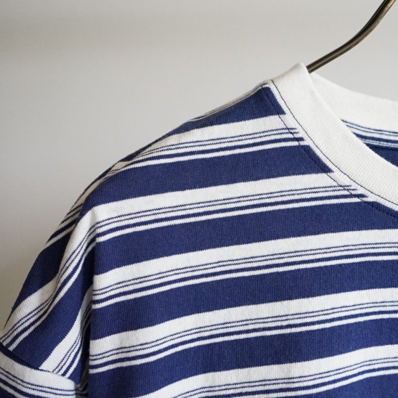 EEL Products - Yururi tee 1/2 border [E-25524] / Blue Border