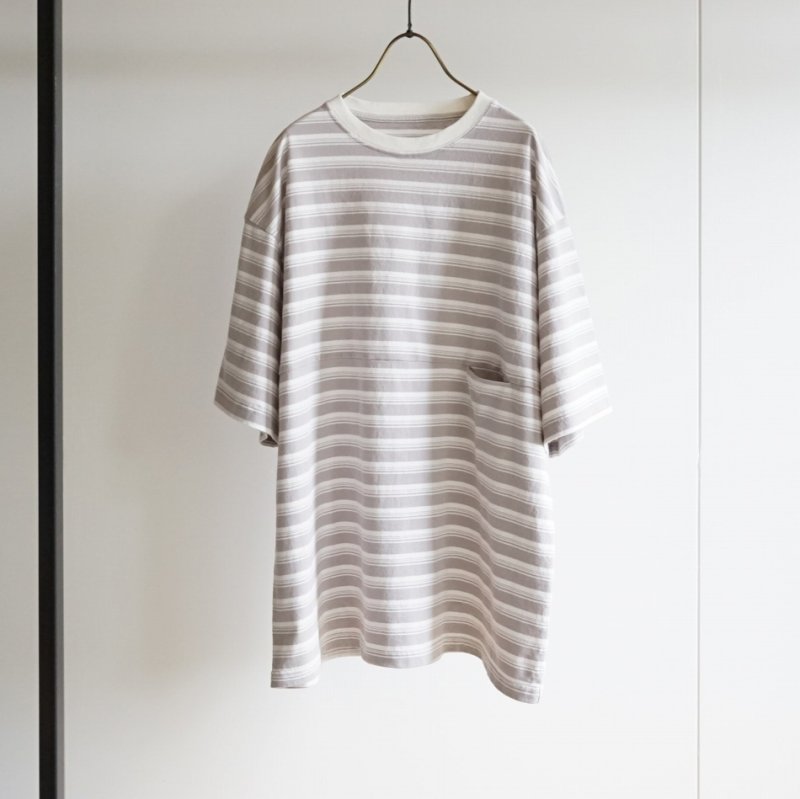 EEL Products - Yururi tee 1/2 border [E-25524] / L.Gray Border