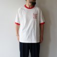 JACKMAN - Rib GCU T-shirt [JM5538] / White×Red