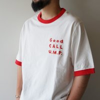 JACKMAN - Rib GCU T-shirt / White×Red