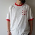 JACKMAN - Rib GCU T-shirt [JM5538] / White×Red