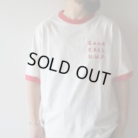●30%OFF●[size XLのみ] JACKMAN - Rib GCU T-shirt / White×Red