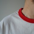 JACKMAN - Rib GCU T-shirt [JM5538] / White×Red